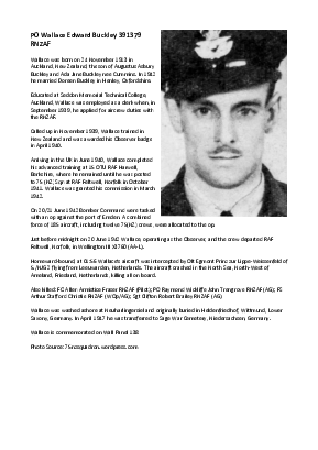 A preview of a PDF biography for Buckley, Wallace Edward